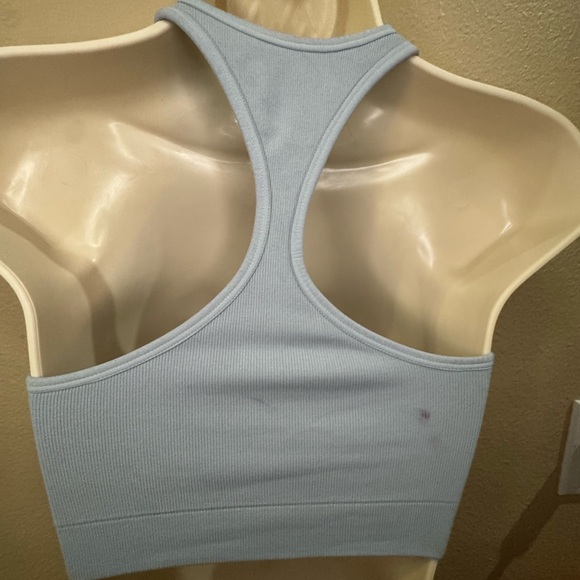 NUX Light blue  Ribbed Tank Top - Picture 6 of 10